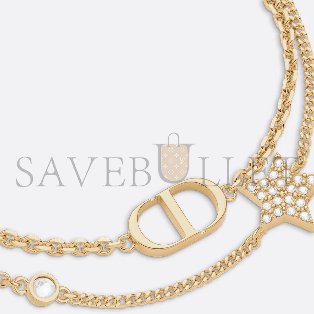 D*or petit cd double chain bracelet b1133pmtcy_d301